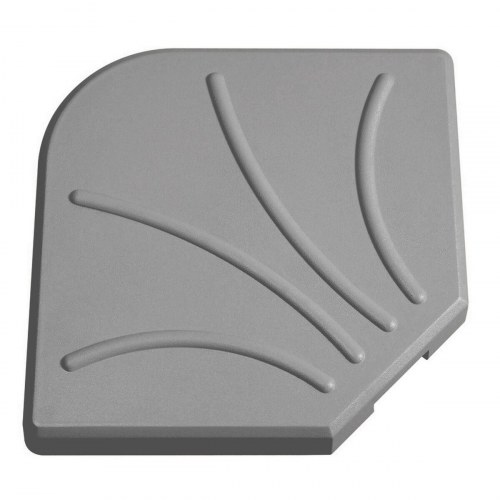 Fod for strandparasol Grå Cement 47 x 47 x 5,5 cm