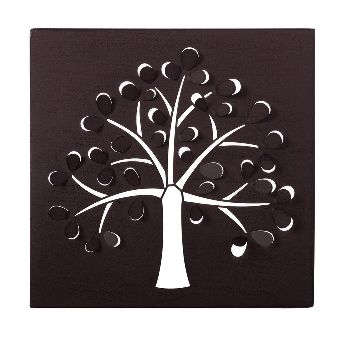 Maleri Træ 29,85 x 2,5 x 29,85 cm Metal Brun