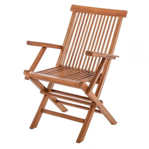 Vrtni stol Kayla 56 x 60 x 90 cm Natur Teak