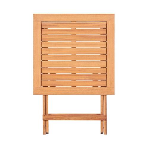 Foldbart serveringsbord Kate 60 x 60 x 72,5 cm Natur Akacie