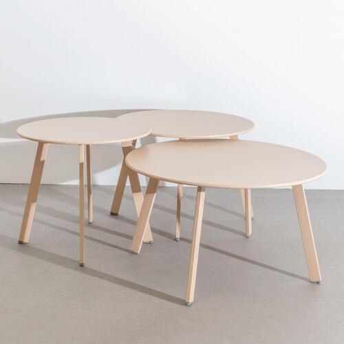 Sofabord Marzia Rød Stål 70 x 70 x 40 cm