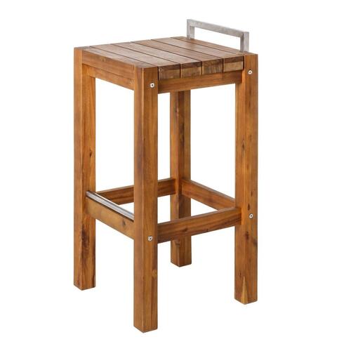 Taburet Norah Træ Rustfrit stål 40 x 40 x 80 cm
