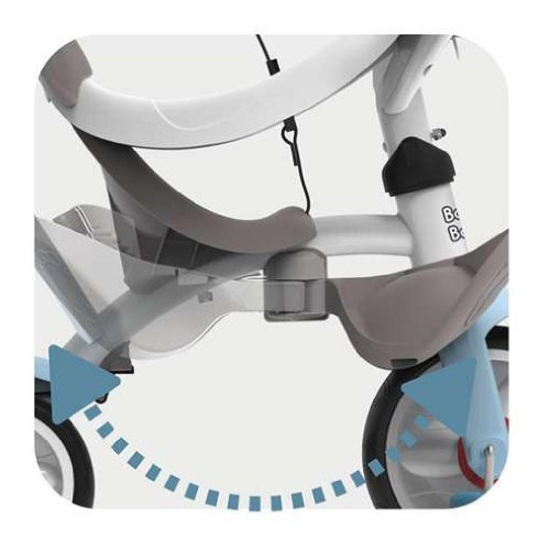 Smoby trehjulet cykel 3-i-1 Balade Plus - blå (68 × 52 × 101 cm)