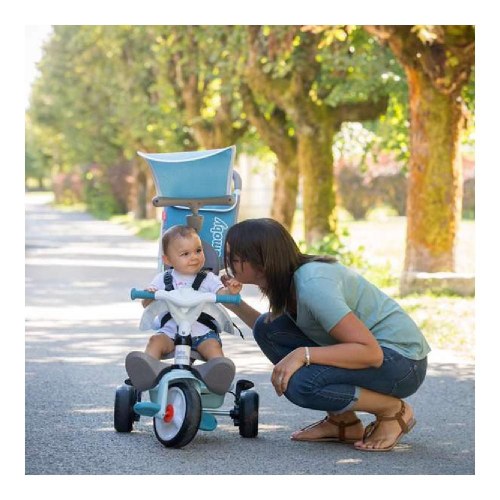 Smoby trehjulet cykel 3-i-1 Balade Plus - blå (68 × 52 × 101 cm)