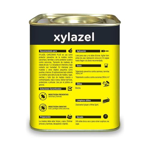 Overfladebeskyttelse Xylazel Plus Træ Træorm 750 ml Farveløs