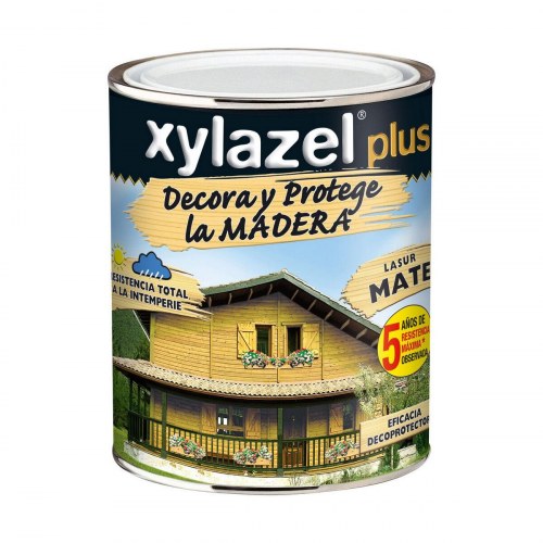 Træbeskyttelse lasur mat - Xylazel Plus Decora, 750 ml