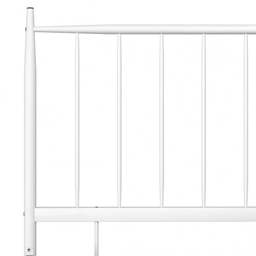 Sengestel 90x200 cm metal hvid