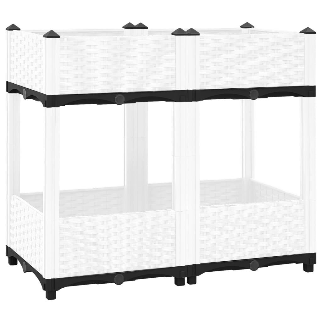 Højbed 80x40x71 cm polypropylen billede