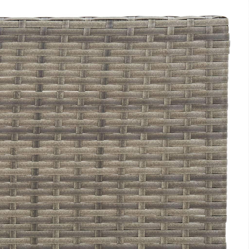 Foldbart bistrobord 55x54x71 cm polyrattan grå