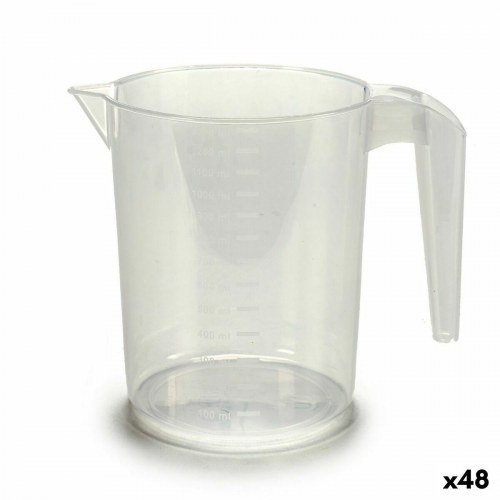 Målebæger i polypropylen - 1,3 l, gennemsigtig (48 stk.)