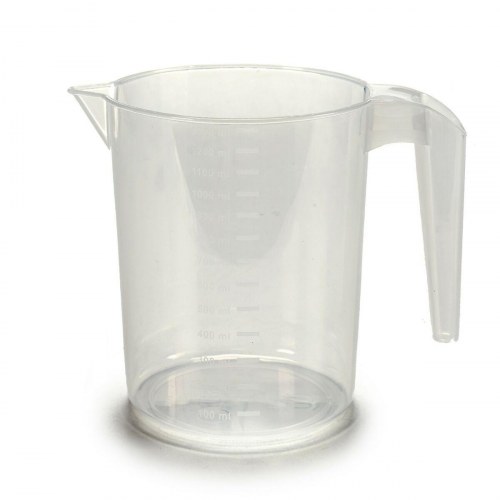 Målebæger i polypropylen - 1,3 l, gennemsigtig (48 stk.)