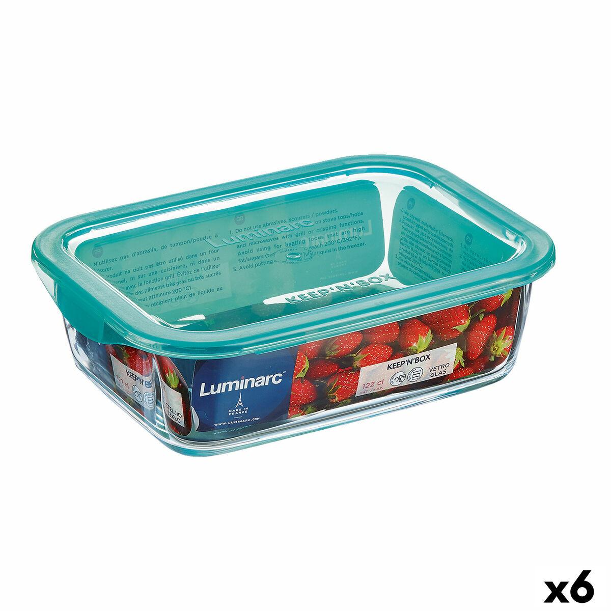 Rektangulær Madkasse Med Låg Luminarc Keep  