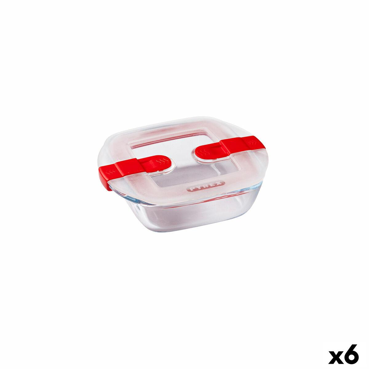 Hermetisk Madkasse Pyrex Cook & Heat 15 X 12 X 4 Cm 350 Ml Gennemsigtig Glas 6 Enheder