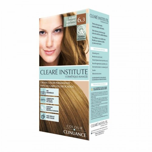 Permanente hårfarve creme Clearé Institute Colour Clinuance 6.3 mørk gylden blond