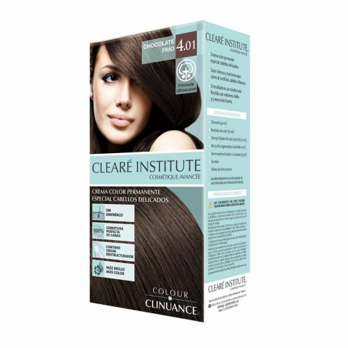 Permanente hårfarve creme - Clearé Institute Colour Clinuance 4.01 Chocolate Frio