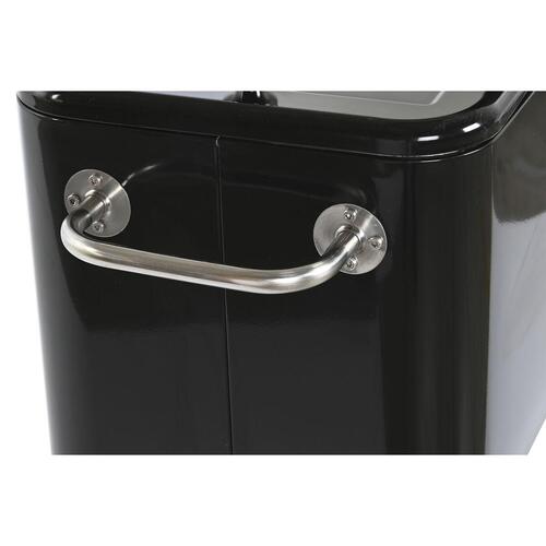 Transportabel Køleboks 74 x 43 x 83 cm Sort Stål Aluminium polypropylen 56 L