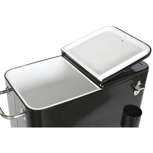 Transportabel Køleboks 74 x 43 x 83 cm Sort Stål Aluminium polypropylen 56 L