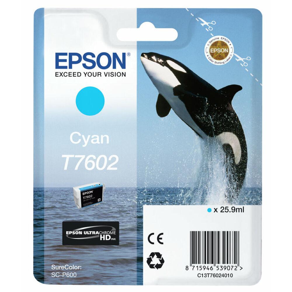 Se Epson T7602 Cyan Original hos Boligcenter.dk