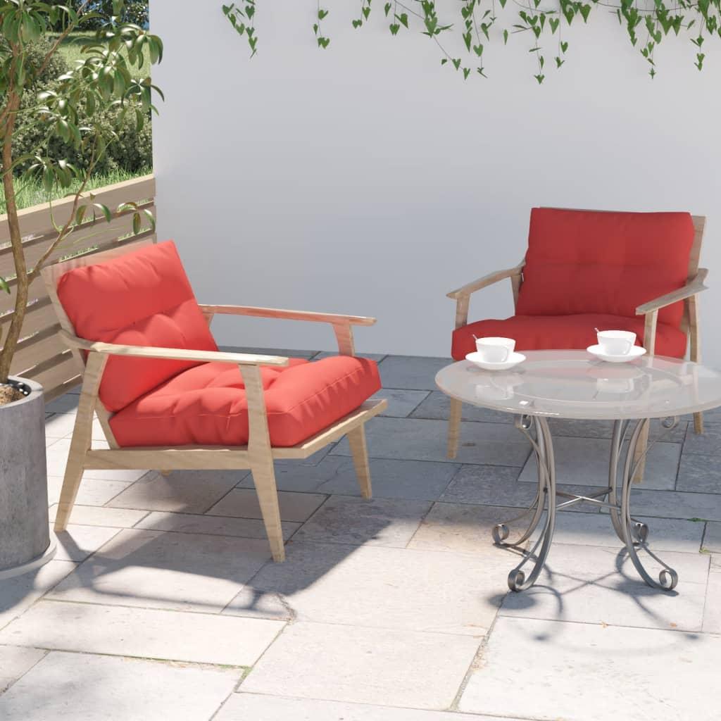 Pallehynder Stof - Rød / 70 x 70 x 12 cm