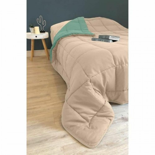 Dyne til enkeltseng Poyet Motte Calgary - grøn/beige 140 x 200 cm 400 g/m²