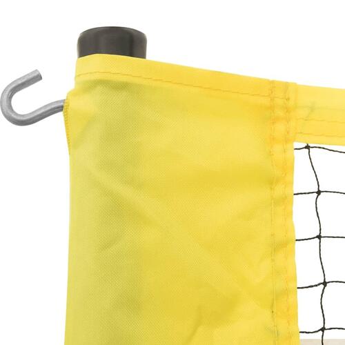 Volleyballnet 823x244 cm PE-stof gul og sort