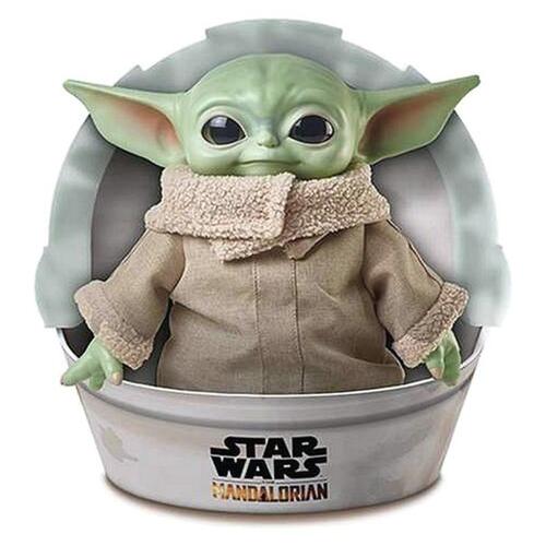 Bamse Baby Yoda Mandalorian Star Wars Mattel 28 cm