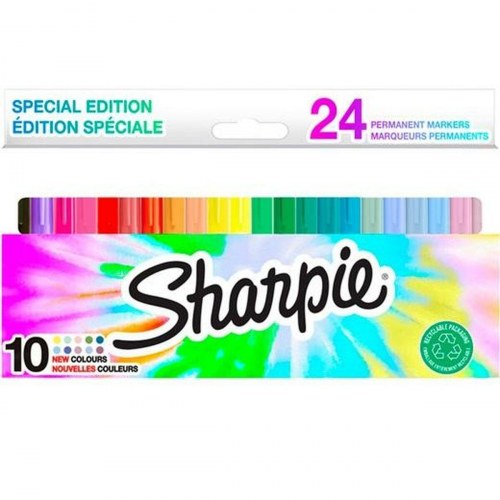 Sharpie sprittuscher - sæt med 24 fine, multifarver