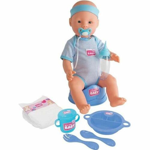 Babydukke med tilbehør Simba New Born Baby 43 cm
