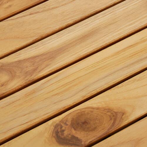 Terrassebrædder 30 stk. 30x30 cm lodret mønster massivt teak