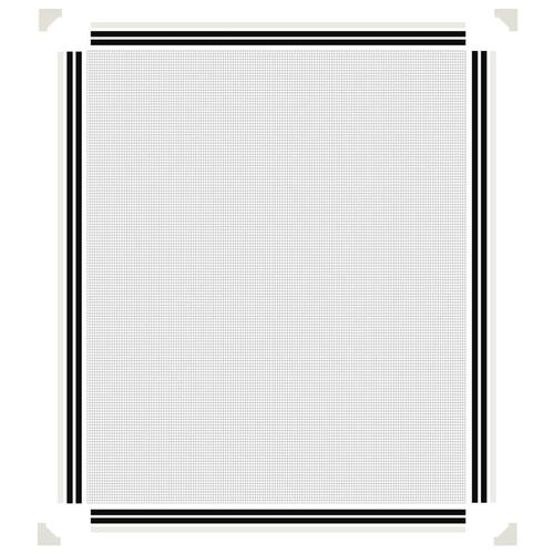Magnetisk insektnet til vinduer 100x120 cm hvid
