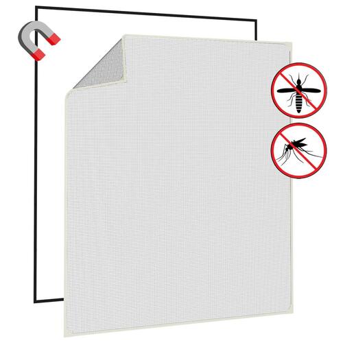Magnetisk insektnet til vinduer 130x150 cm hvid