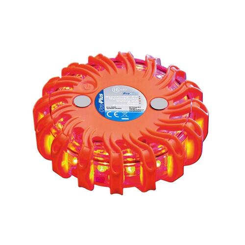 advarselslampe 16 LED'er orange 540322