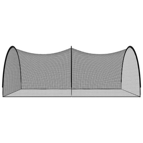 Batting cage net til baseball 600x400x250 cm polyester sort