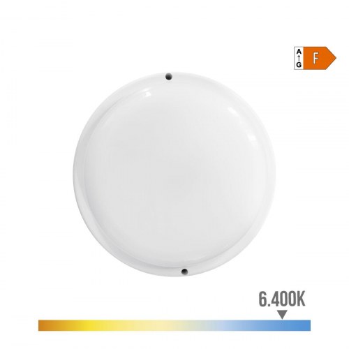 EDM LED vægarmatur, cirkulær 20,8 cm - 18 W, 1.820 lm, 6.400 K, hvid (IP44)