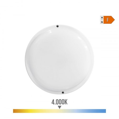 EDM Product vægarmatur LED, hvid, cirkulær, E27, 18 W/4000 K