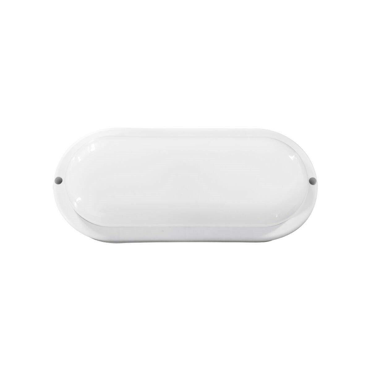 EDM 32404 vægarmatur til LED, oval, hvid - 18 W, 1820 lm, E27, 4000 K