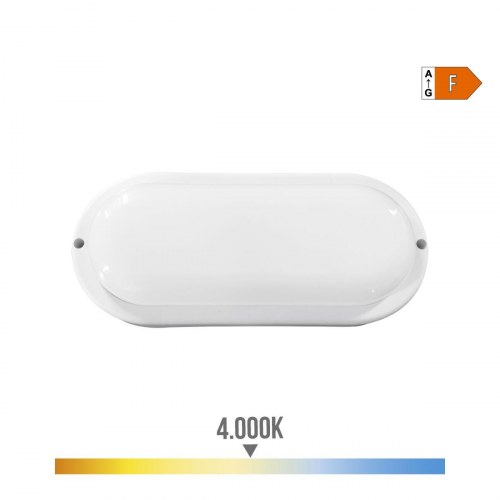 EDM 32404 vægarmatur til LED, oval, hvid - 18 W, 1820 lm, E27, 4000 K
