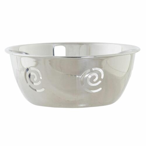 Brødkurv Multifarvet Sølvfarvet Rustfrit stål Plastik 15,5 x 15,5 x 6 cm