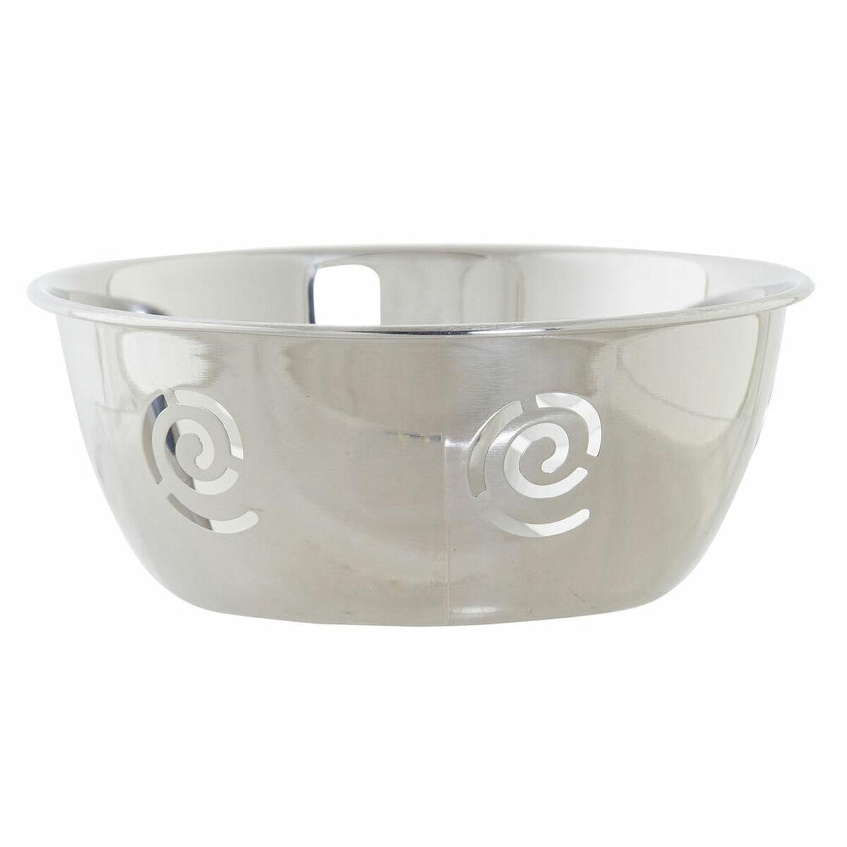 Brødkurv Multifarvet Sølvfarvet Rustfrit stål Plastik 15,5 x 15,5 x 6 cm