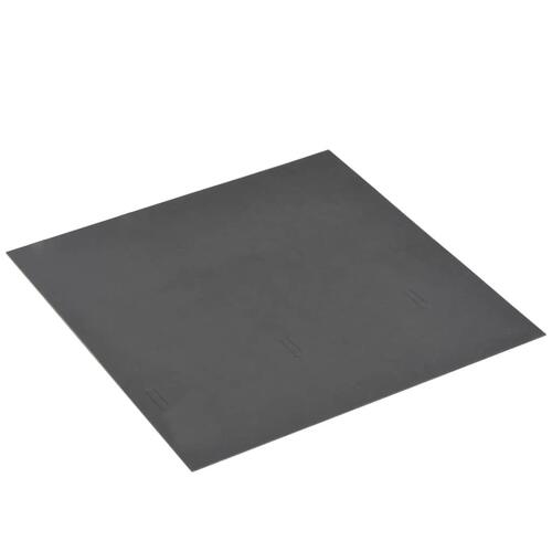 Selvklæbende PVC-gulvbrædder 5,11 m² stiplet grå