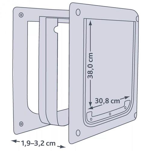 TRIXIE 2-vejs hundelem størrelse M-XL 39x45 cm hvid 3879