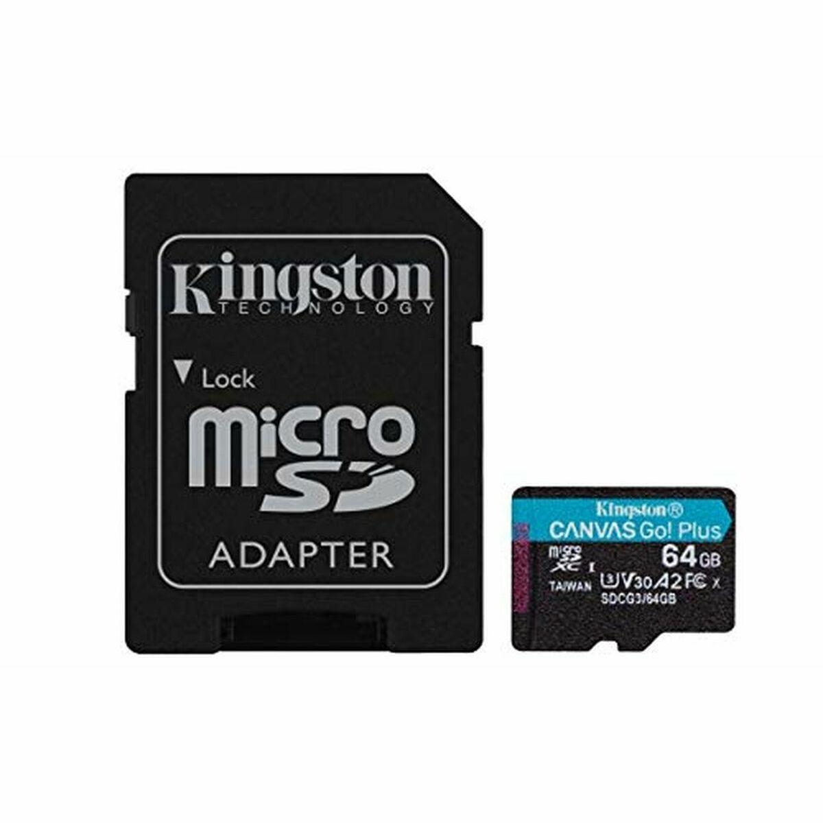 Mikro SD-kort Kingston MSDXC CANVAS GO PLUS 64GB