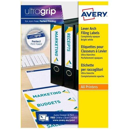 Printer labels Avery L4761 Hvid 25 Ark 192 x 61 mm (5 enheder)