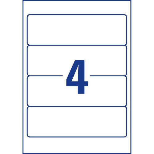 Printer labels Avery L4761 Hvid 25 Ark 192 x 61 mm (5 enheder)