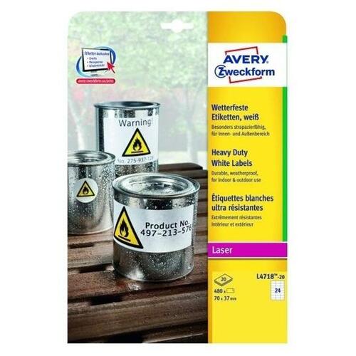 Printer labels Avery L4718 20 Ark 99,1 x 139 mm (5 enheder)