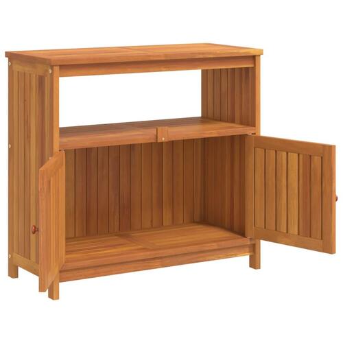 Konsolbord til haven 80x35x75 cm massivt akacietræ