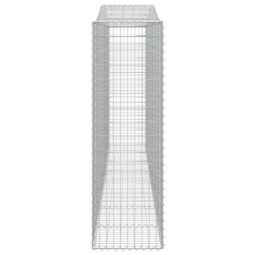 Buede gabionkurve 10 stk. 400x50x160/180 cm galvaniseret jern