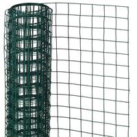 trådnet 1x5 m 25 mm firkantet plastikbelagt stål grøn