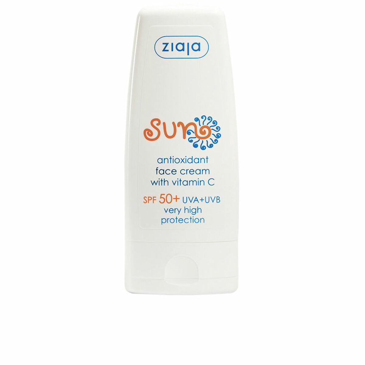 Solcreme SPF 50+ til ansigt - Ziaja Sun C, 50 ml