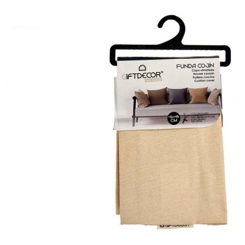 Pudebetræk - flødefarvet beige, 45×45 cm eller 60×60 cm